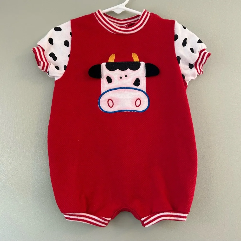 Vintage Cow Onesie - Picture 1 of 7